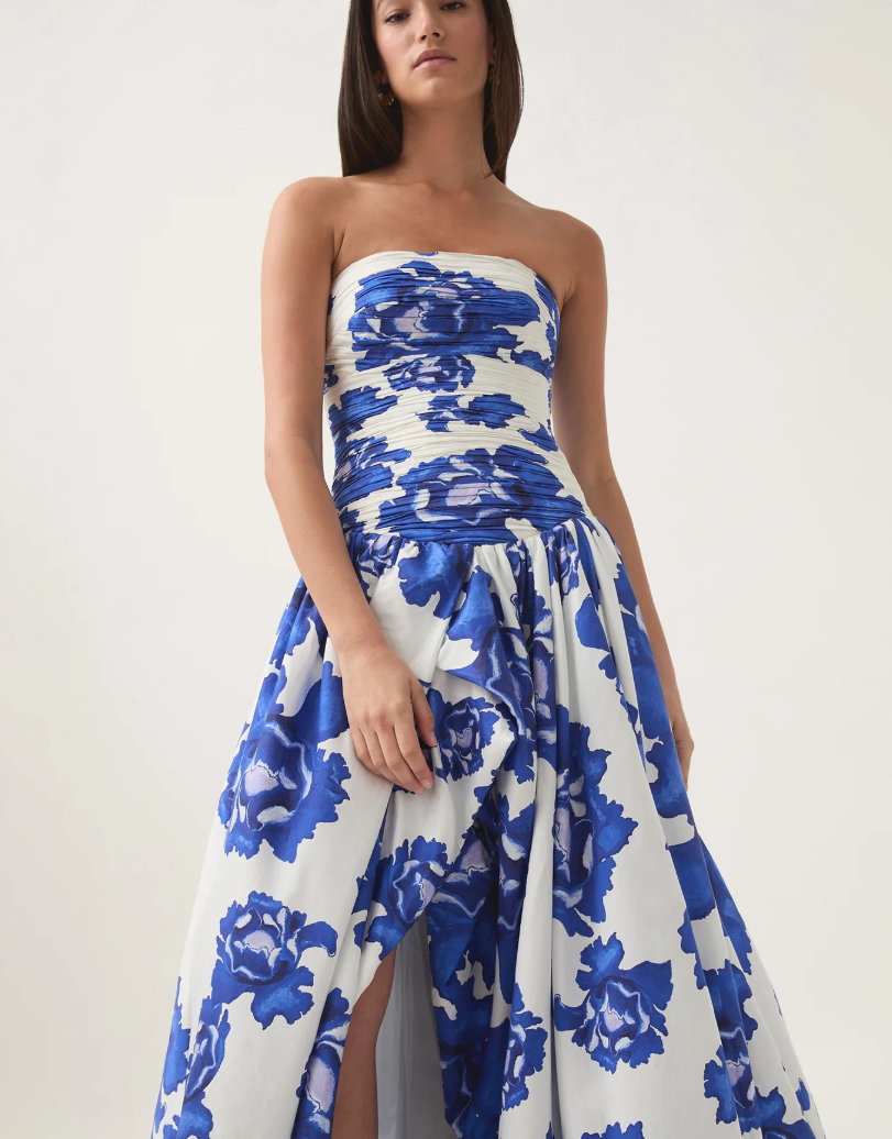 Azure Bloom Dress
